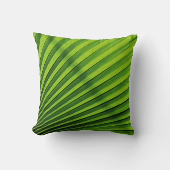 Giant Palm Leaf Pattern Cushion (Front)