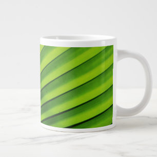 Giant Palm Leaf Pattern Large Coffee Mug