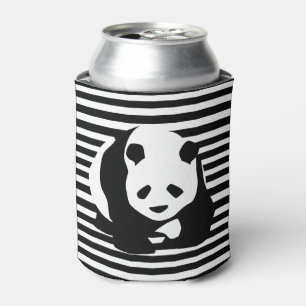 Giant Panda and Stripes Can Cooler