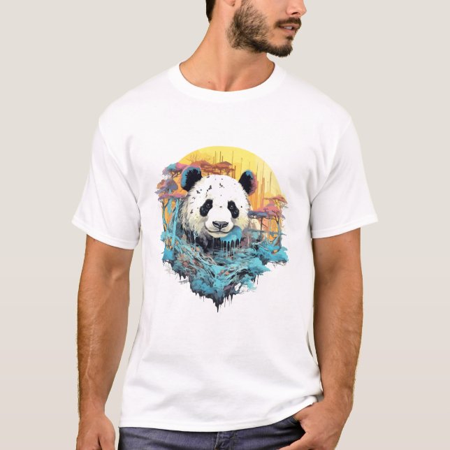Giant Panda Animal World Wildlife Beauty Discovery T-Shirt (Front)