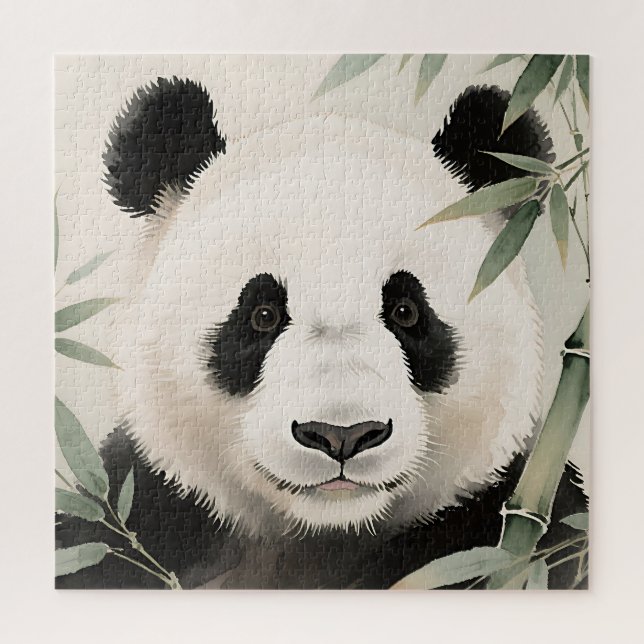 Giant Panda Bamboo Portrait Jigsaw Puzzle (Vertical)