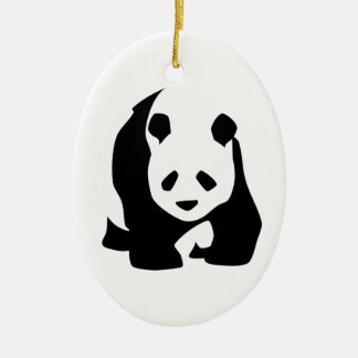 Giant Panda Bear Ceramic Ornament