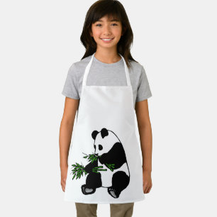 Giant Panda Eats Bamboo Apron