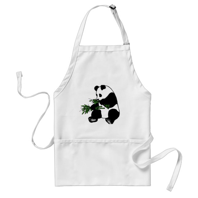 Giant Panda Eats Bamboo Standard Apron (Front)