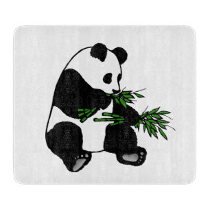 Giant Panda Glass Cutting Board