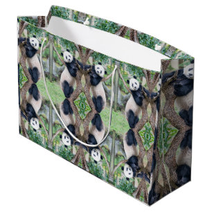 Giant Panda in a Tree Large Gift Bag