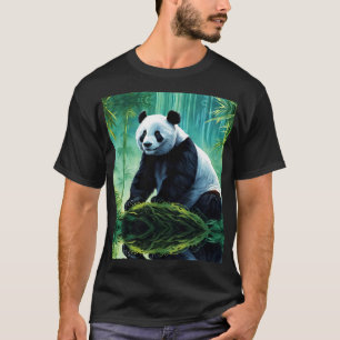 Giant Panda in Bamboo Forest T-Shirt