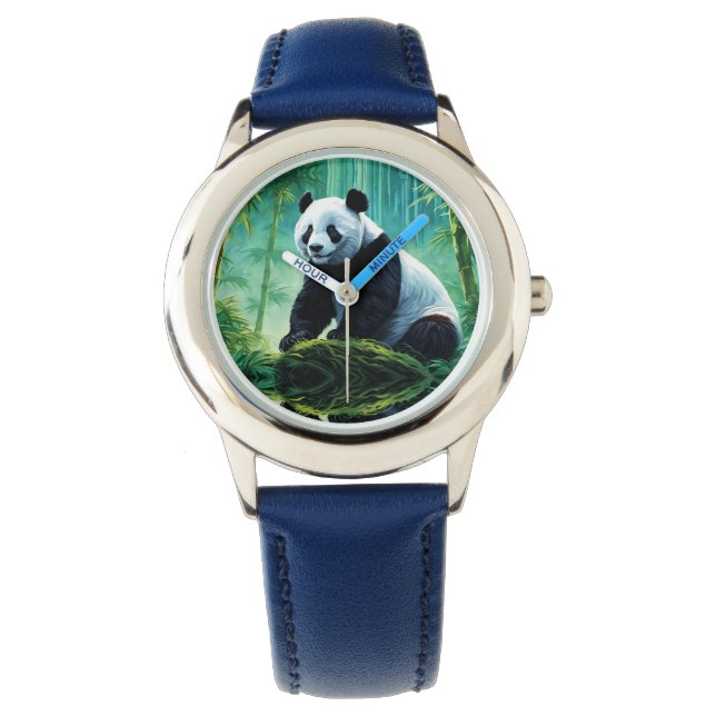 Giant Panda in Bamboo Forest Watch (Front)