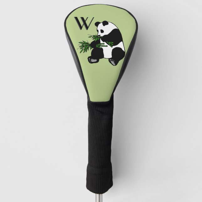 Giant Panda Initial Golf Head Cover (Front)