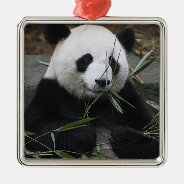 Giant panda metal tree decoration (Front)