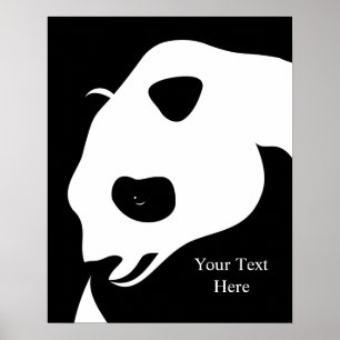 Giant Panda With Text Poster