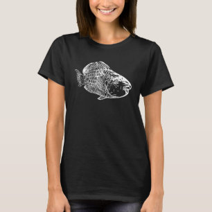 Giant Parrot Table Elegant Vintage Sea Fish Fan 1 T-Shirt