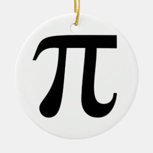 Giant "Pi" Symbol Ceramic Ornament