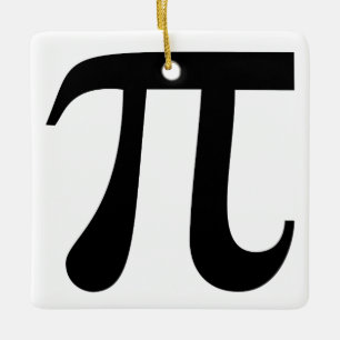 Giant "Pi" Symbol Ceramic Tree Decoration