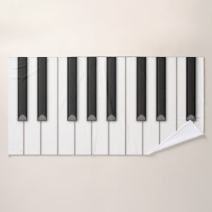 Giant Piano Keys Music Bath Towel