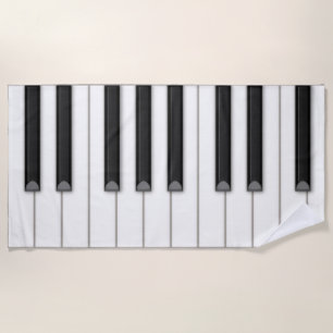 Giant Piano Keys Music Beach Towel