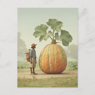 Giant Pumpkin Encounter Postcard