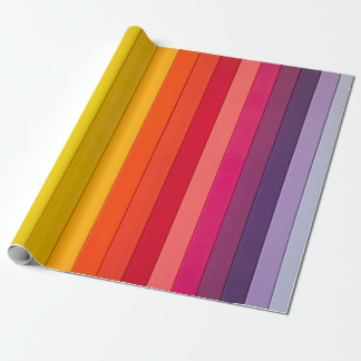 Giant Rainbow Stripes Wrapping Paper