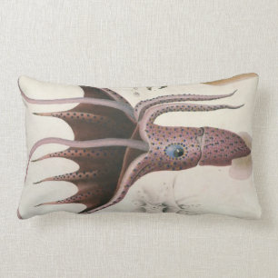 Giant Red Squid/Octopus Nautical Themes Pillow