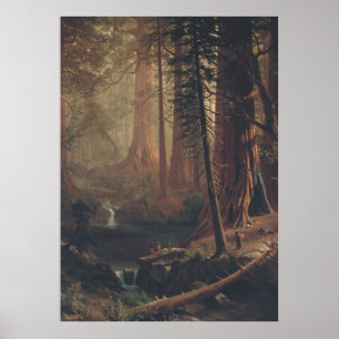 Giant Redwood Trees – 19th Century Wall Art
