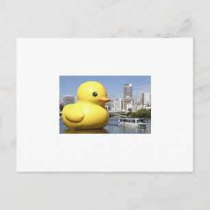 giant rubber ducky postcard