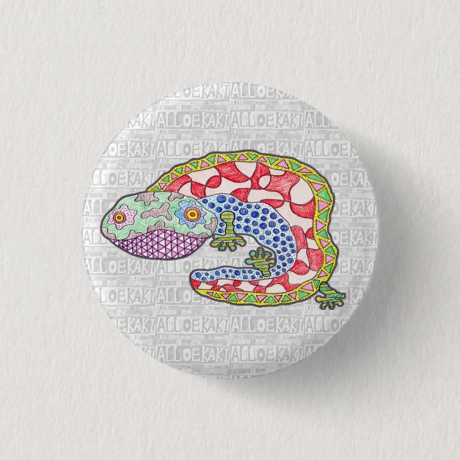 giant salamander 3 cm round badge (Front)