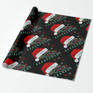 Giant Santa Hat Las Vegas Christmas Wrapping Paper
