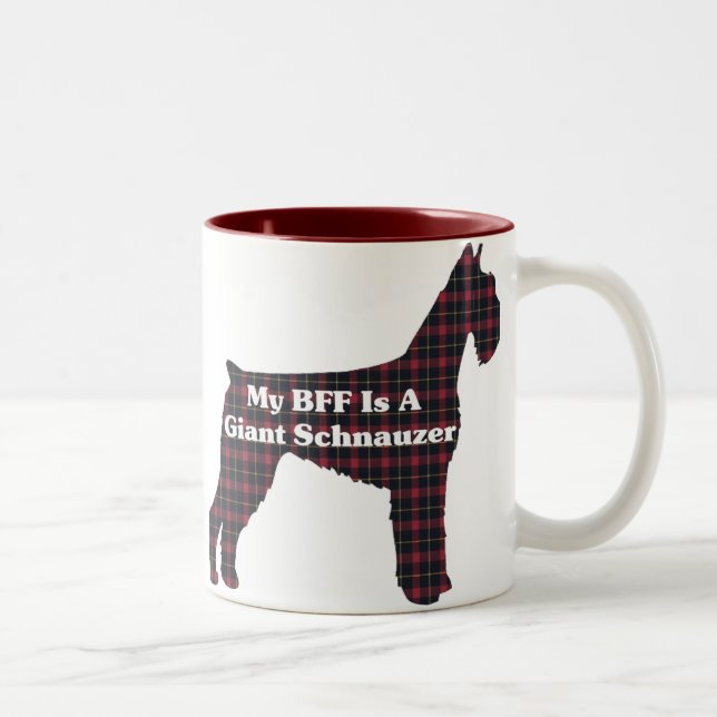 Giant Schnauzer BFF Two-Tone Coffee Mug (Right)