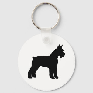 Giant Schnauzer (black) Key Ring