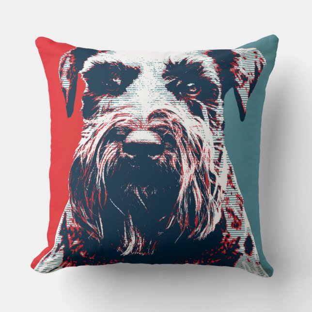 Giant Schnauzer by Hope Dogs Cushion (Front)
