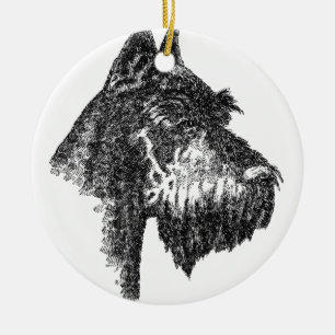 Giant-Schnauzer Ceramic Ornament