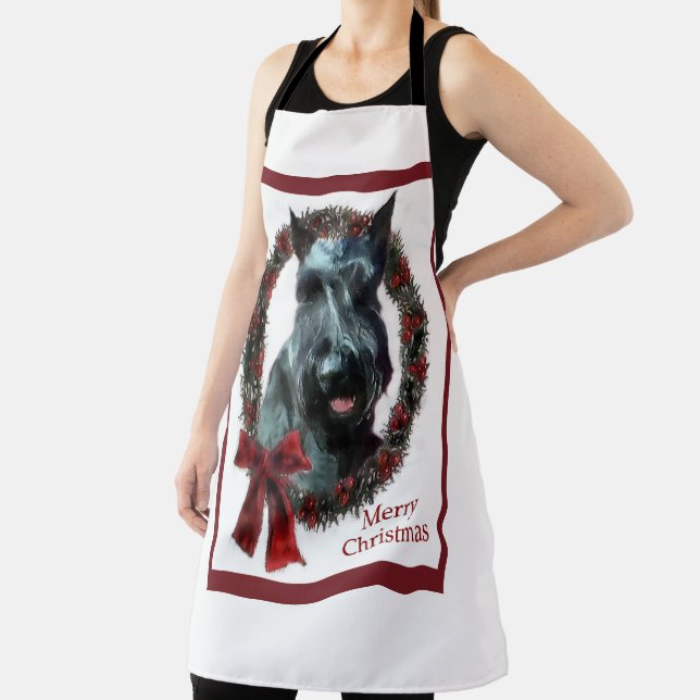 Giant Schnauzer Christmas Apron (Insitu)