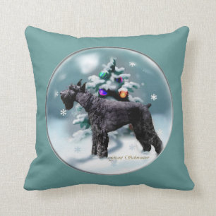 Giant Schnauzer Christmas Cushion