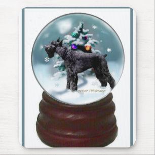 Giant Schnauzer Christmas Mouse Pad