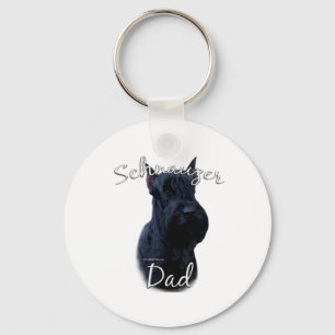 Giant Schnauzer Dad 2 Key Ring