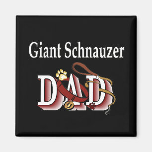 giant schnauzer dad Magnet