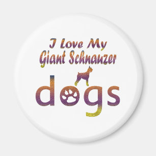 Giant Schnauzer designs Magnet