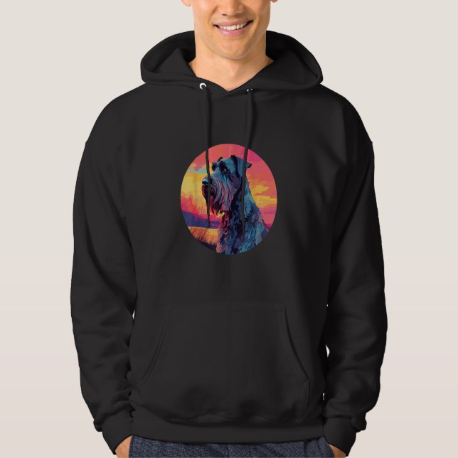 Giant Schnauzer Dog Breed Dog Motif  1 Hoodie (Front)