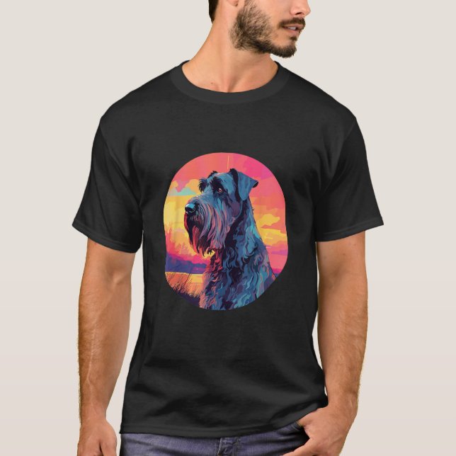 Giant Schnauzer Dog Breed Dog Motif  1 T-Shirt (Front)