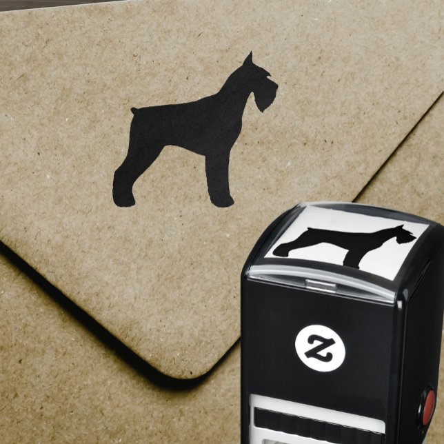 Giant Schnauzer Dog Breed Silhouette Self-inking Stamp (Creator Uploaded)