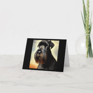 Giant Schnauzer Dog Card