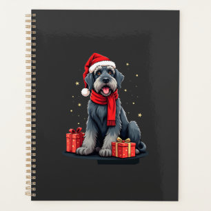 Giant Schnauzer Dog Christmas Parties Holiday Sant Planner