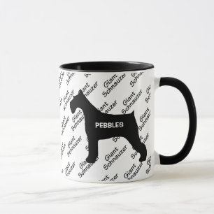 Giant Schnauzer Dog Silhouette Mug