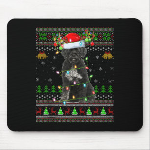 Giant Schnauzer Dog Ugly Christmas Sweaters Holida Mouse Pad