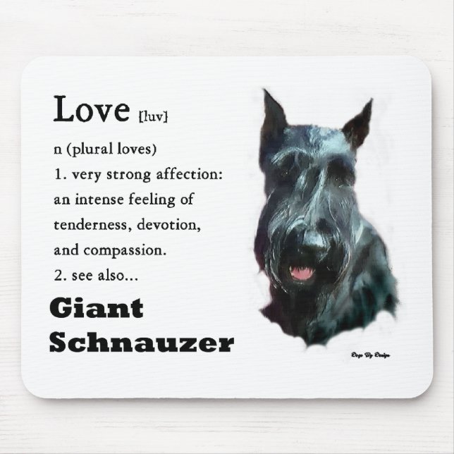 Giant Schnauzer Gifts Mouse Pad (Front)