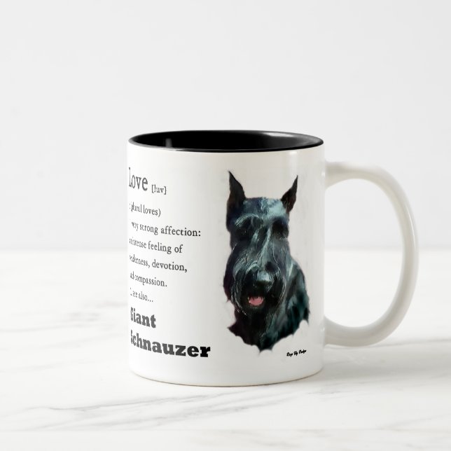 Giant Schnauzer Gifts Two-Tone Coffee Mug (Right)