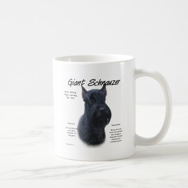 Giant Schnauzer History Design Coffee Mug (Right)
