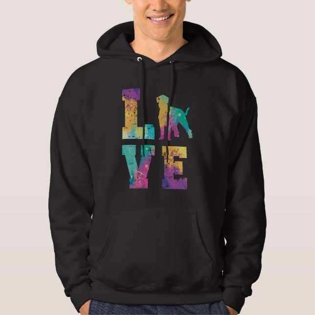 Giant Schnauzer Love Hoodie (Front)