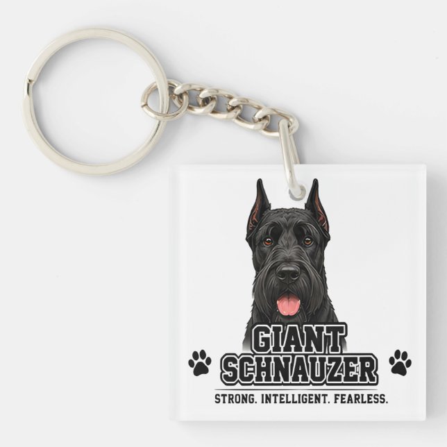 🐾 Giant Schnauzer Lover Gift🐾 Key Ring (Front)