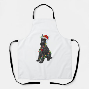 Giant Schnauzer Lover Xmas Santa Giant Schnauzer C Apron